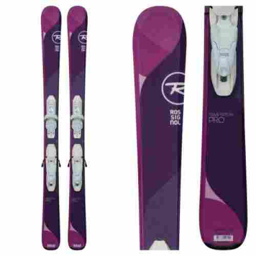 rossignol 2018 temptation skis for kids purple