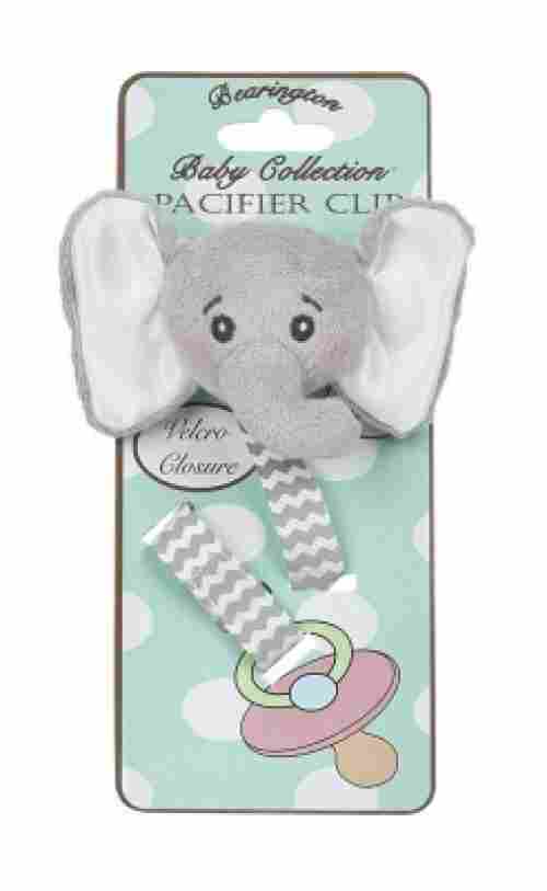 Bearington Pacifier Clip Elephant