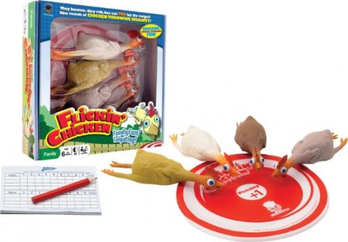 flickin chicken outdoor game pieces