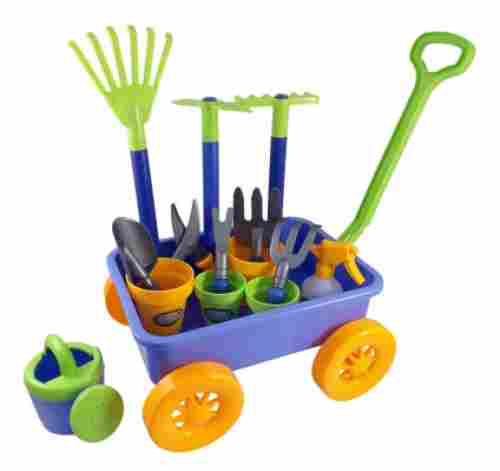 liberty imports wagon kids garden tools set