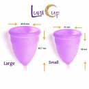 luna set of 2 menstrual cup size