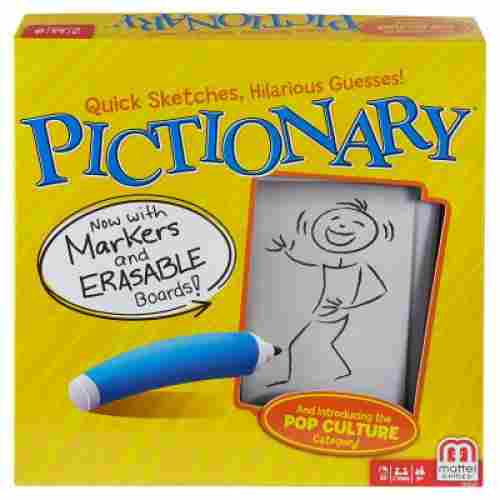 pictionary board game for teens package