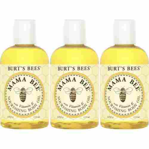 burts bees mama bee pregnancy skincare oil bottles