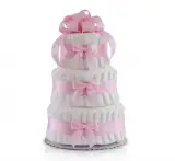  Classic Pastel Baby Shower (3 Tier, Pink)