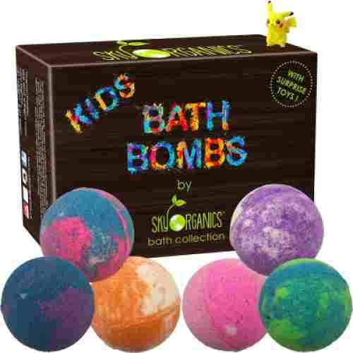 sky organics surprise bath bombs for kids box