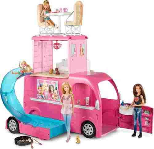 barbie pop-up camper vehicle toys that start with b