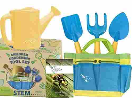 roca toys stem learning kids garden tools set