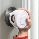 betertek lockable door knob covers white