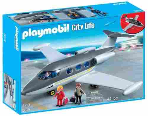 playmobil private jet box