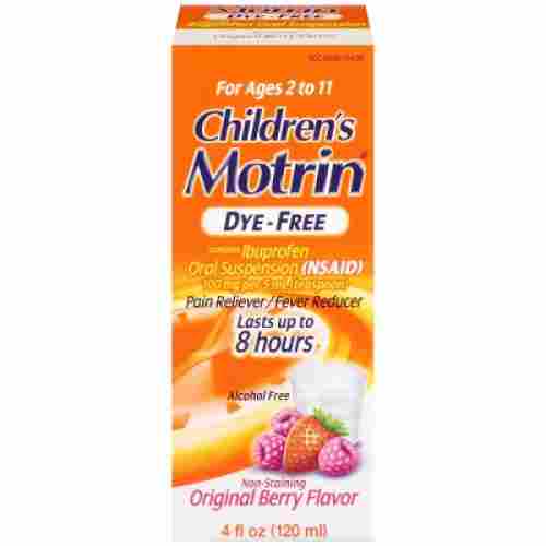 Children's Motrin Oral Suspension Dye-Free Berry