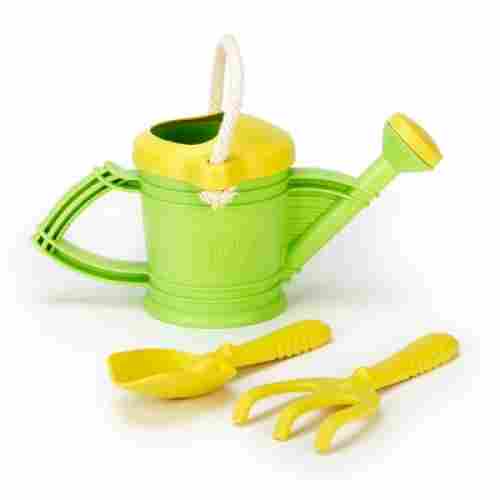 green toys watering can kids garden tools set