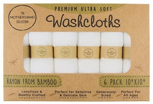 the motherhood collection baby washcloths white