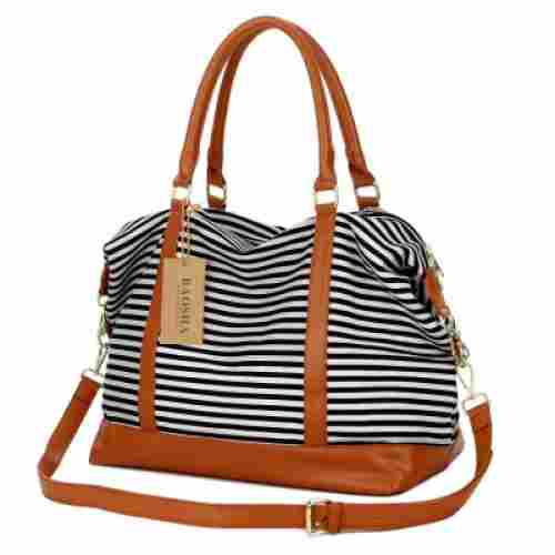 baosha HB-28 canvas weekender hospital bag stripes