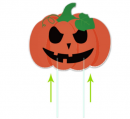 pumpkins skeleton and ghost yard signs halloween decorations design