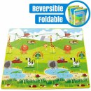 hape foldable reversible baby playmat design