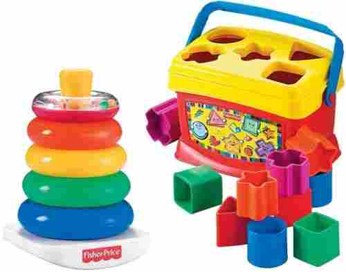 fisher-price rock-a-stack and baby's 1st blocks bundle