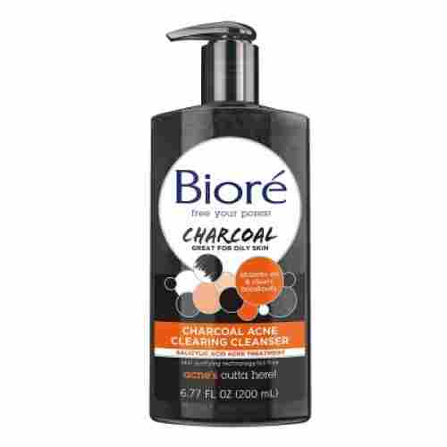 biore deep pore charcoal face wash for teens