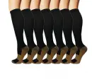 7-Pack Copper Knee High maternity compression socks