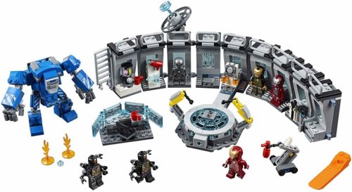 lego marvel avengers iron man hall of armor parts