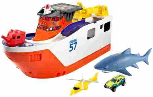 matchbox mission marine rescue shark ship