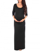 Womens Ruched Maternity Dress Front
