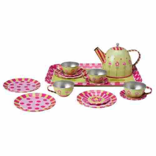 melissa and doug metal tea set