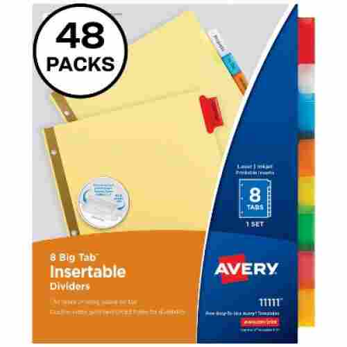 Avery 8-Tab Binder Dividers