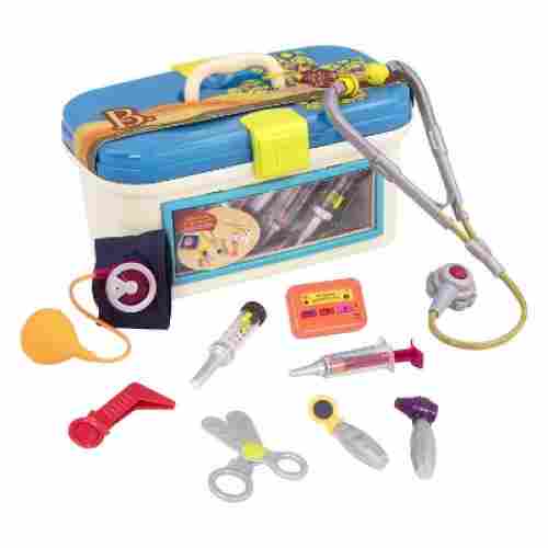 b. toys deluxe 10 pieces kids doctors kit