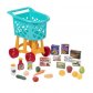 Battat Deluxe Toy Shopping Cart with Pretend Play Food Accessories