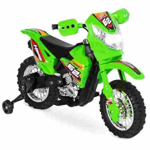 electric kids ride on electric dirt bike for kids green