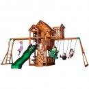 Backyard Discovery Skyfort II All Cedar Wood outdoor playset display