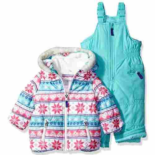 carter's girls' baby snowsuit 2-piece