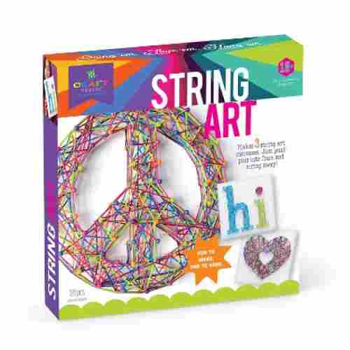 craft-tastic string peace sign art and craft set for kids box