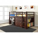 donco dark cappuccino bunk and loft beds for kids