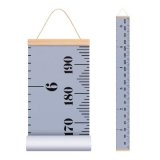 EHZNZIE Canvas Ruler with Wood Frame