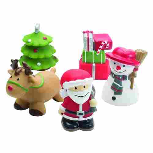 elegant baby rubber bath christmas toy set