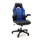 essentials racing gaming chair for kids blue and black