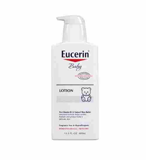 eucerin hypoallergenic baby lotion bottle
