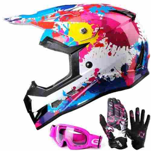 GLX DOT Graffiti Pink Helmet