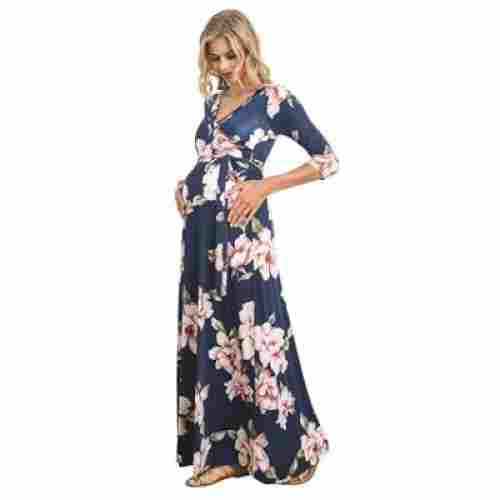 Hello Miz Faux Wrap Maternity Dress Bump