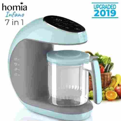 homia infano 7-in-1 baby food processor design