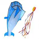 Dolphin Frameless Beach Kite