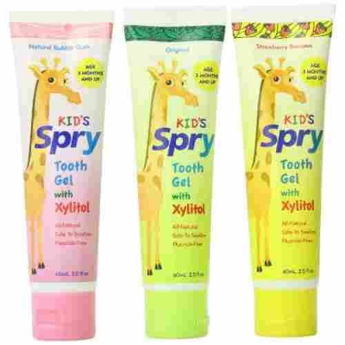 spry all natural with xylitol toddler toothpaste