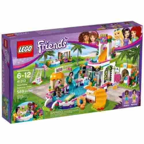 friends heartlake summer pool cool lego set for kids box