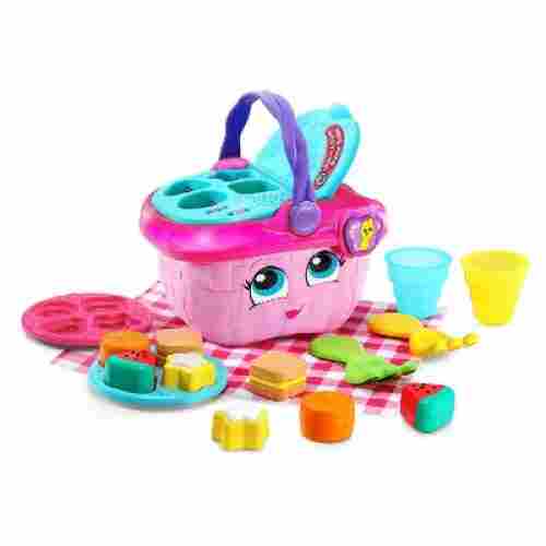 leapfrog shapes and sharing picnic basket