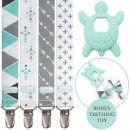 Liname 4-Pack Pacifier Clips 