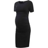 Liu & Qu Bodycon Ruched Side Dress