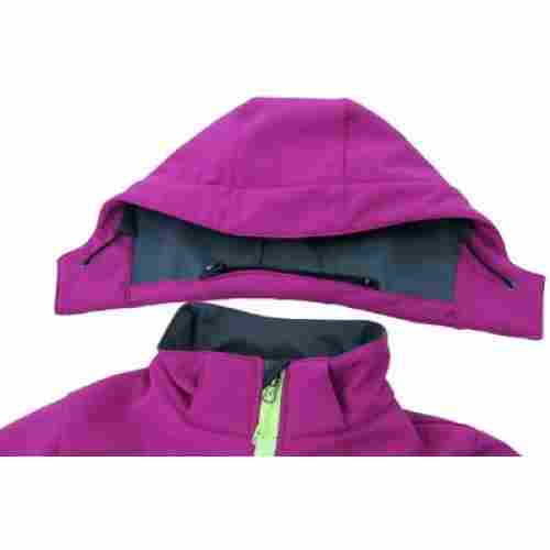 m2c hooded kids ski jacket fleece lined
