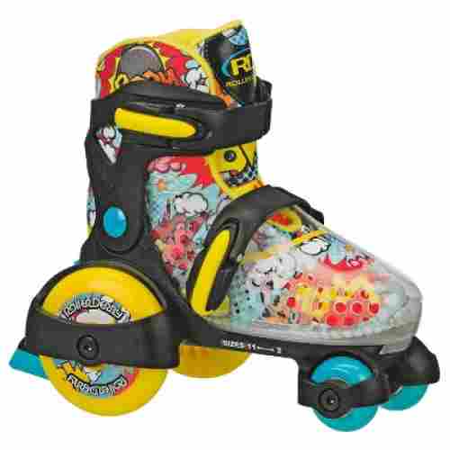 boy's fun roll adjustable roller skates for kids colorful