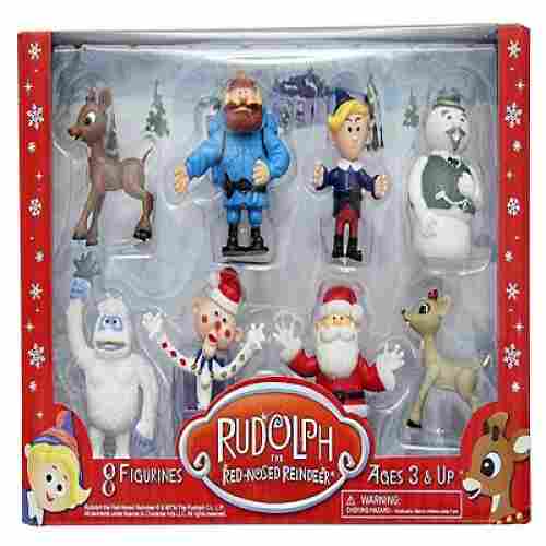rudolph red nosed reindeer christmas toy pack